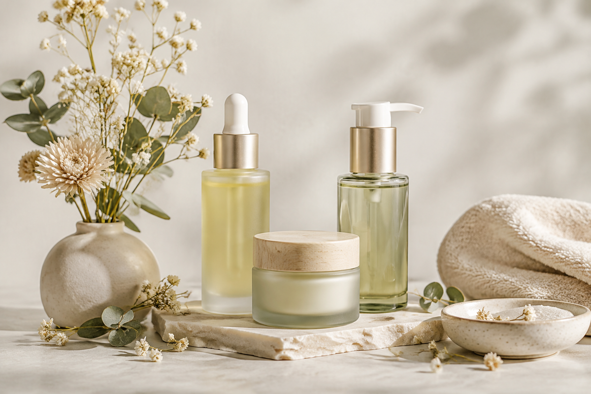 Premium beauty and skincare lifestyle image